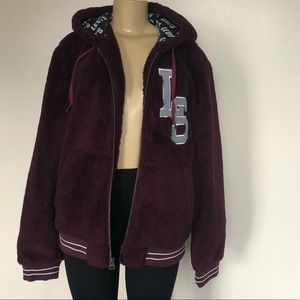 Levi’s Varsity Fleece Bomber Jacket with Hoodie